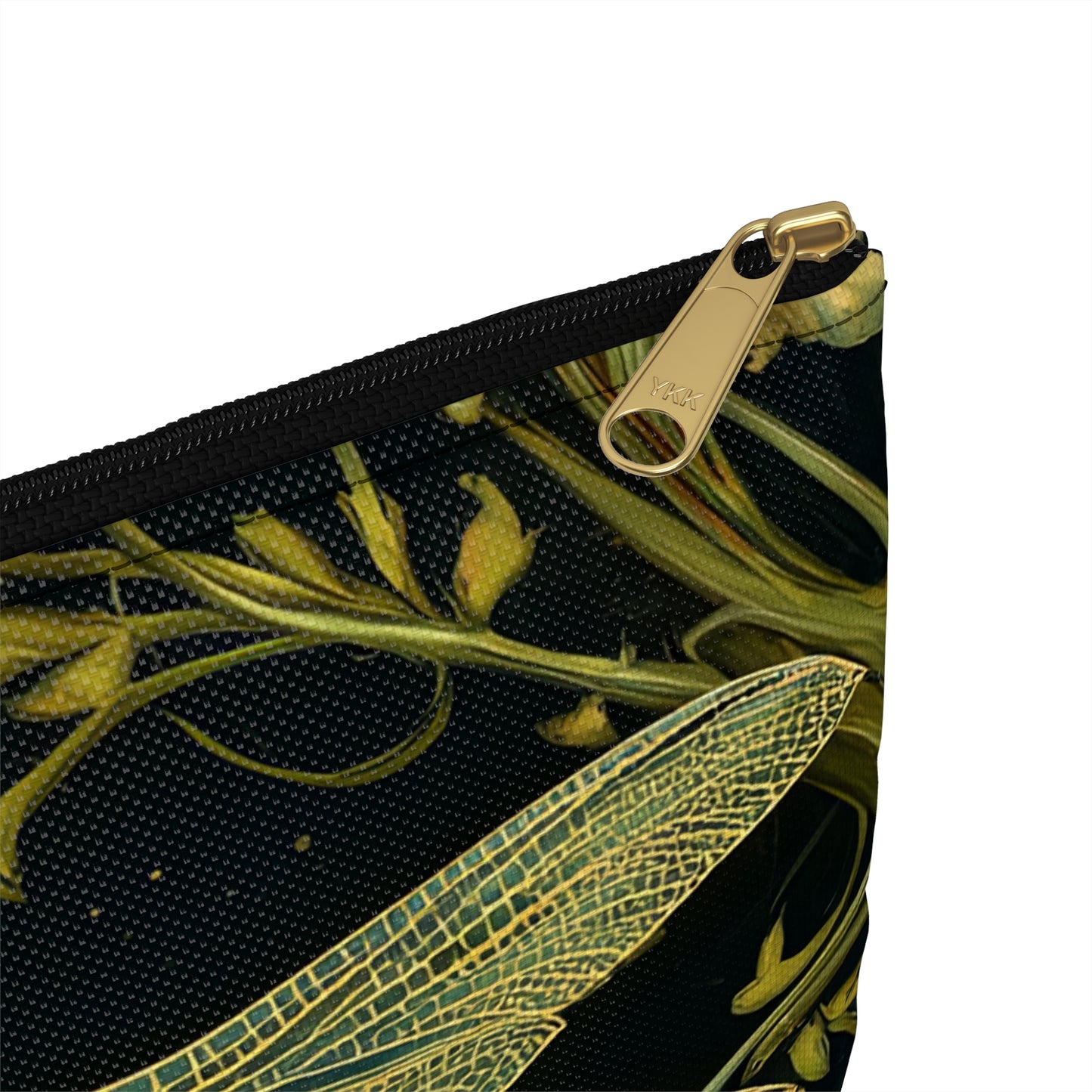 Dragonfly Zipper Pouch – Elegant Needlework & Accessory Bag, Embroidery Storage, Makeup or Travel Pouch
