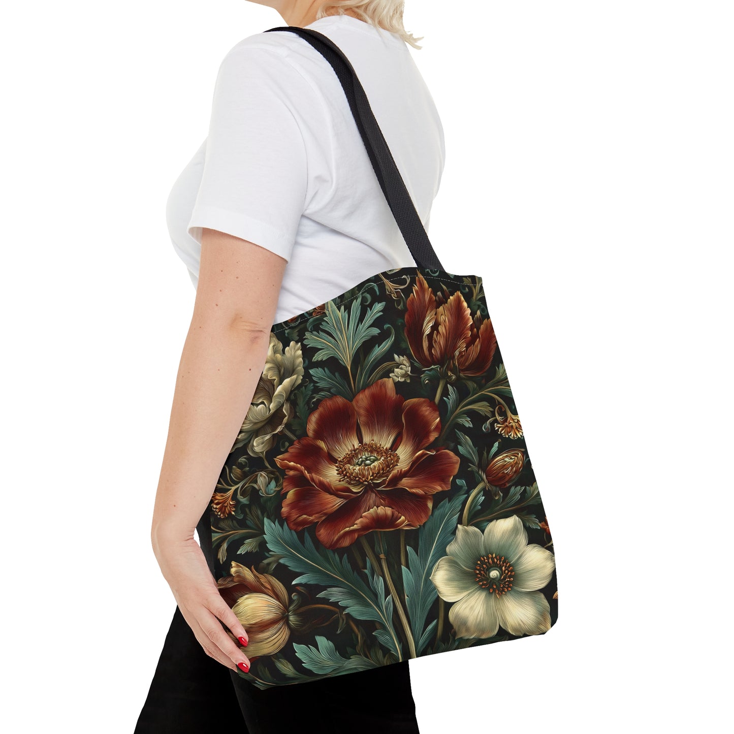 Red Flower Tote