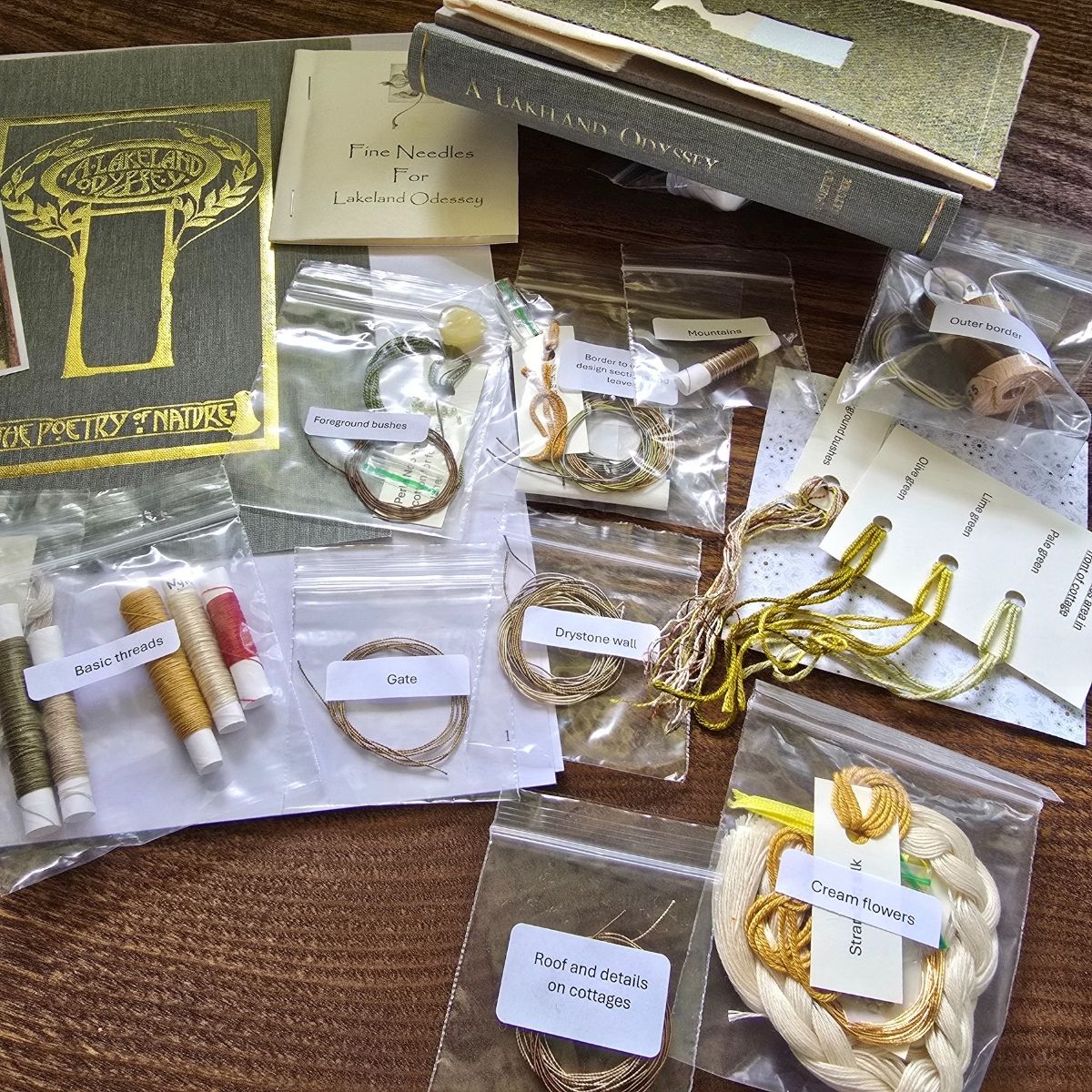 Embroidery Kit for a Journal Book Cover