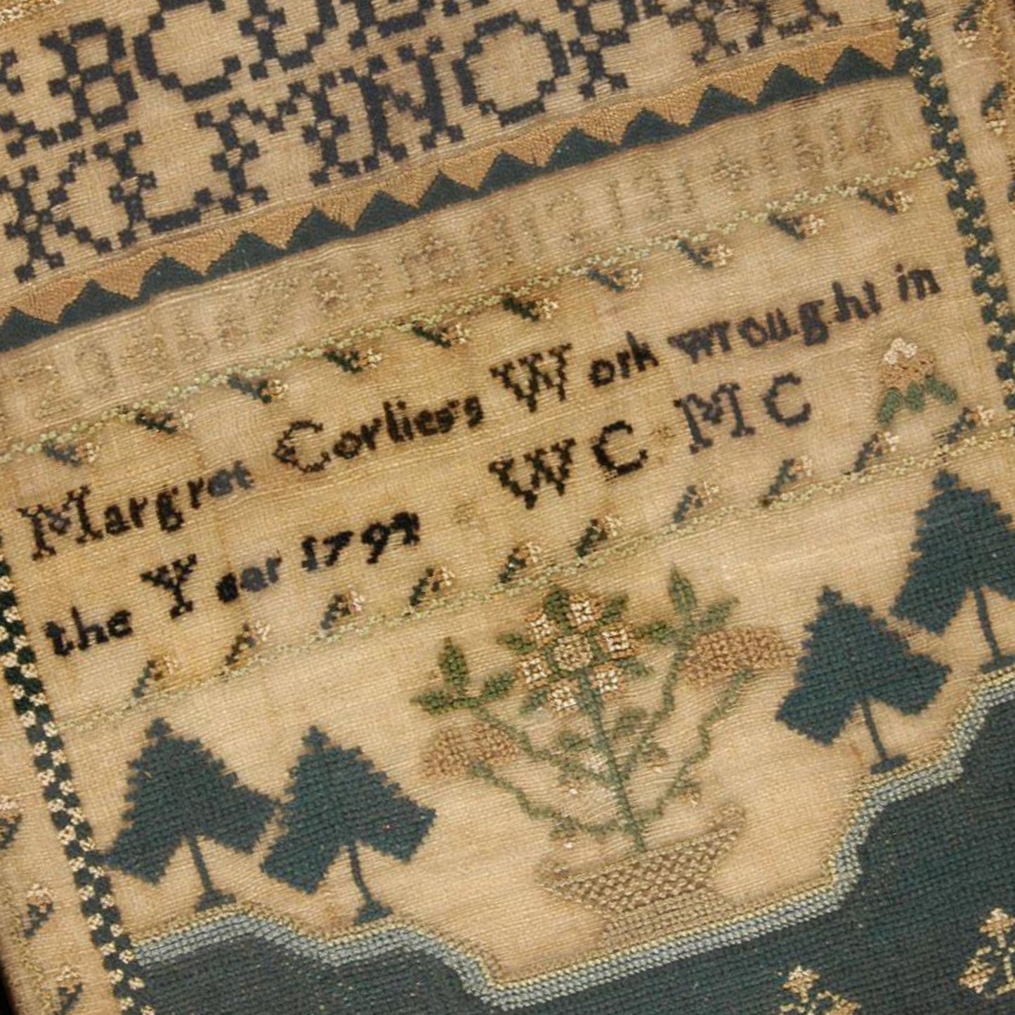 Margaret Corliess 1794 Sampler Pattern PDF