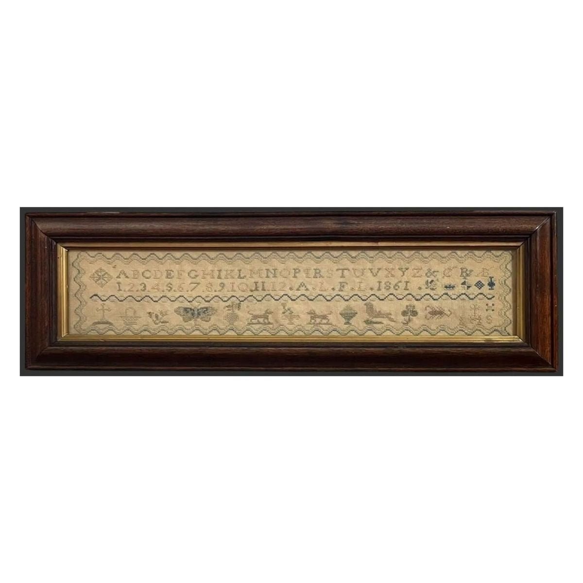 Alphabet Sampler A.L. F.L. 1861