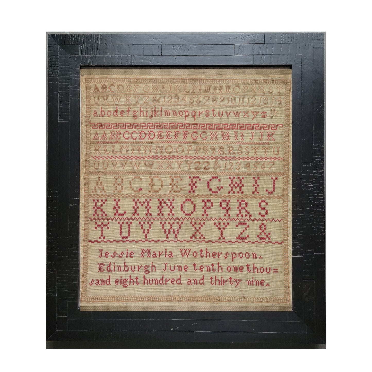 Jessie Maria Wotherspoon 1839 Sampler PDF
