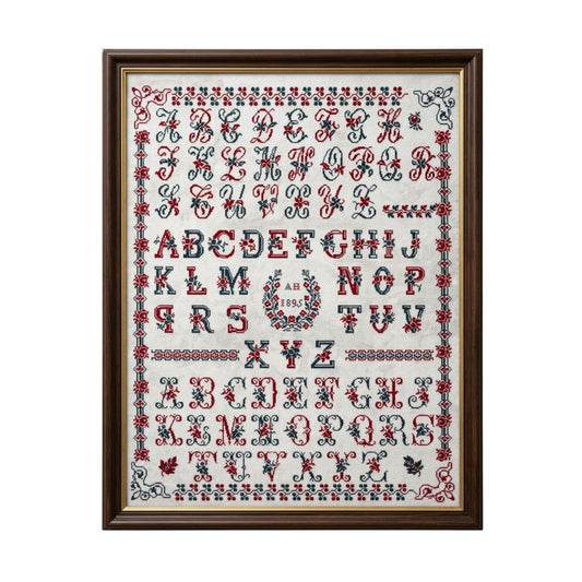 AH 1895 French Sampler Paper Chart