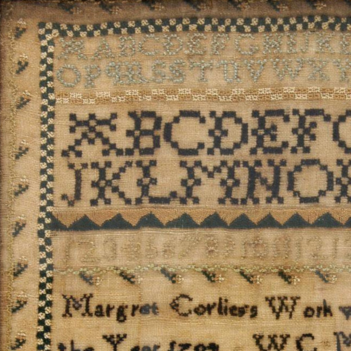 Margaret Corliess 1794 Sampler Pattern