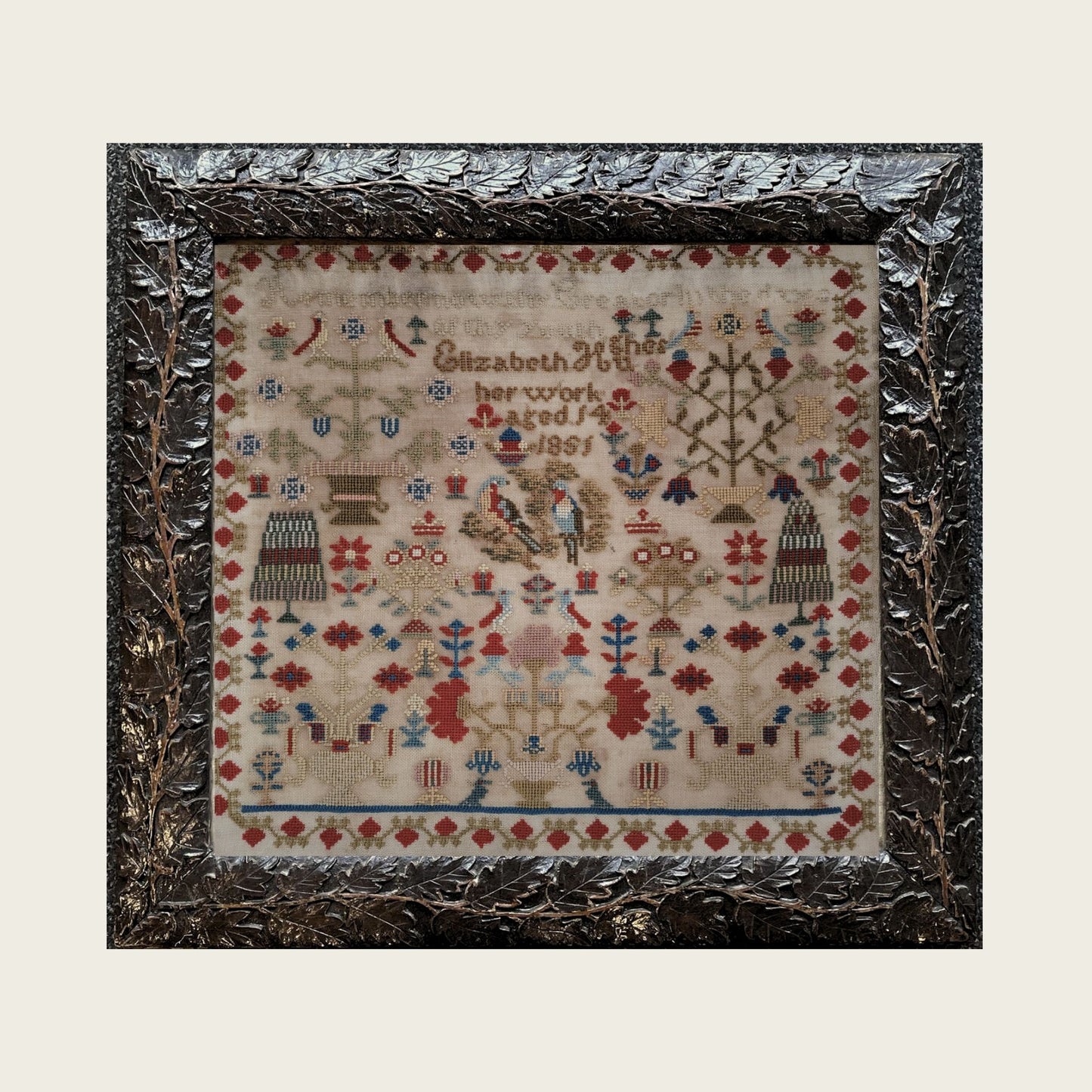 Elizabeth Hughes 1851 Sampler PDF