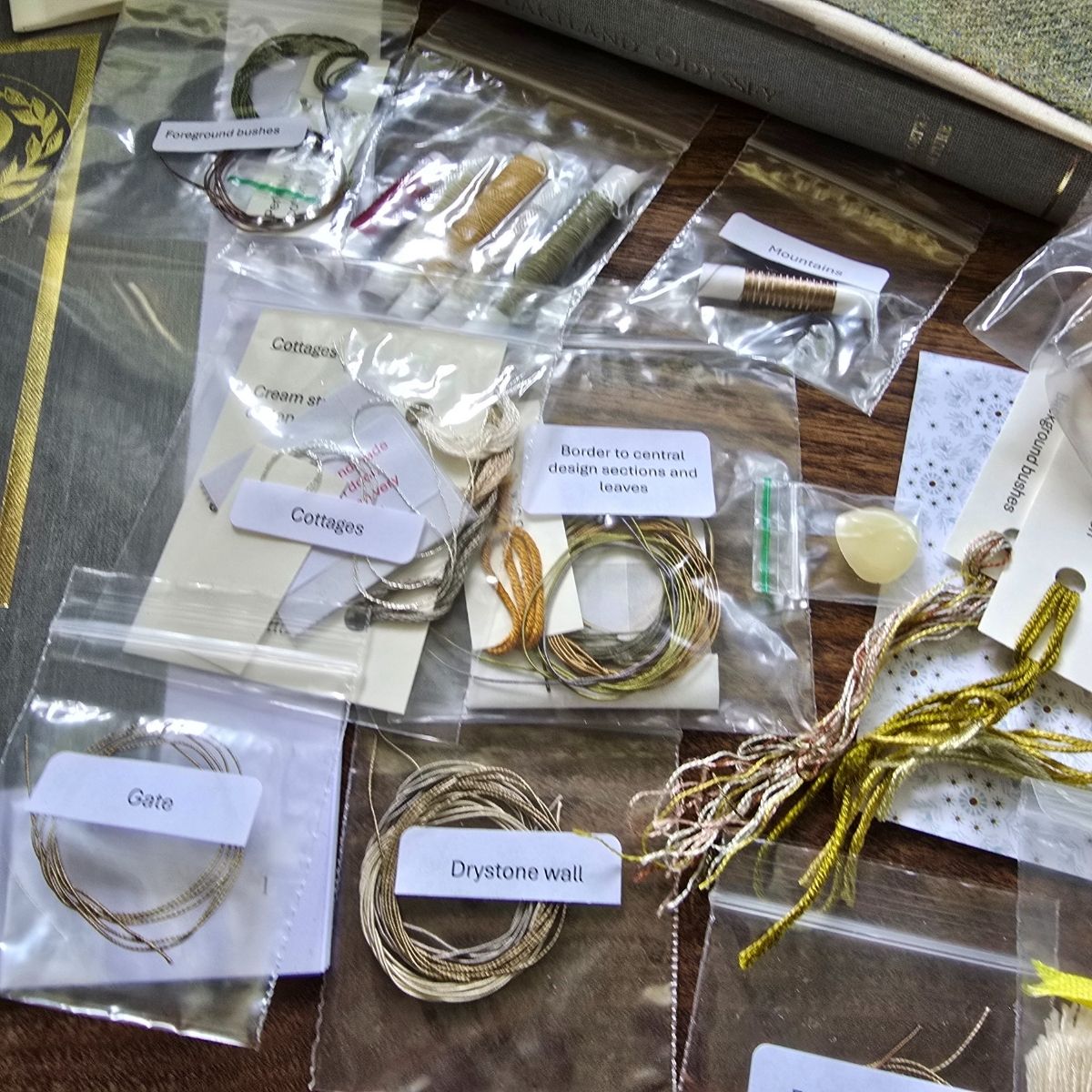 Embroidery Kit for a Journal Book Cover