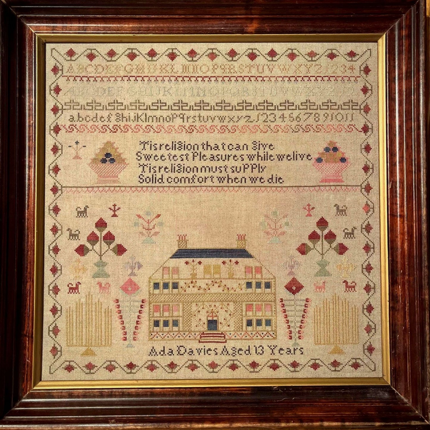 Ada Davies 1852 Sampler Paper Chart