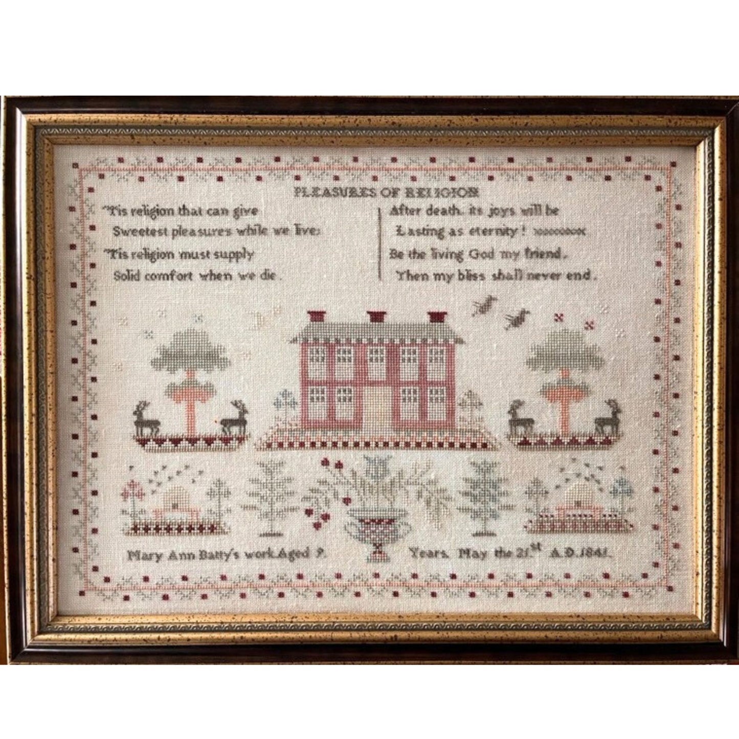 Mary Ann Batty 1841 Paper Chart