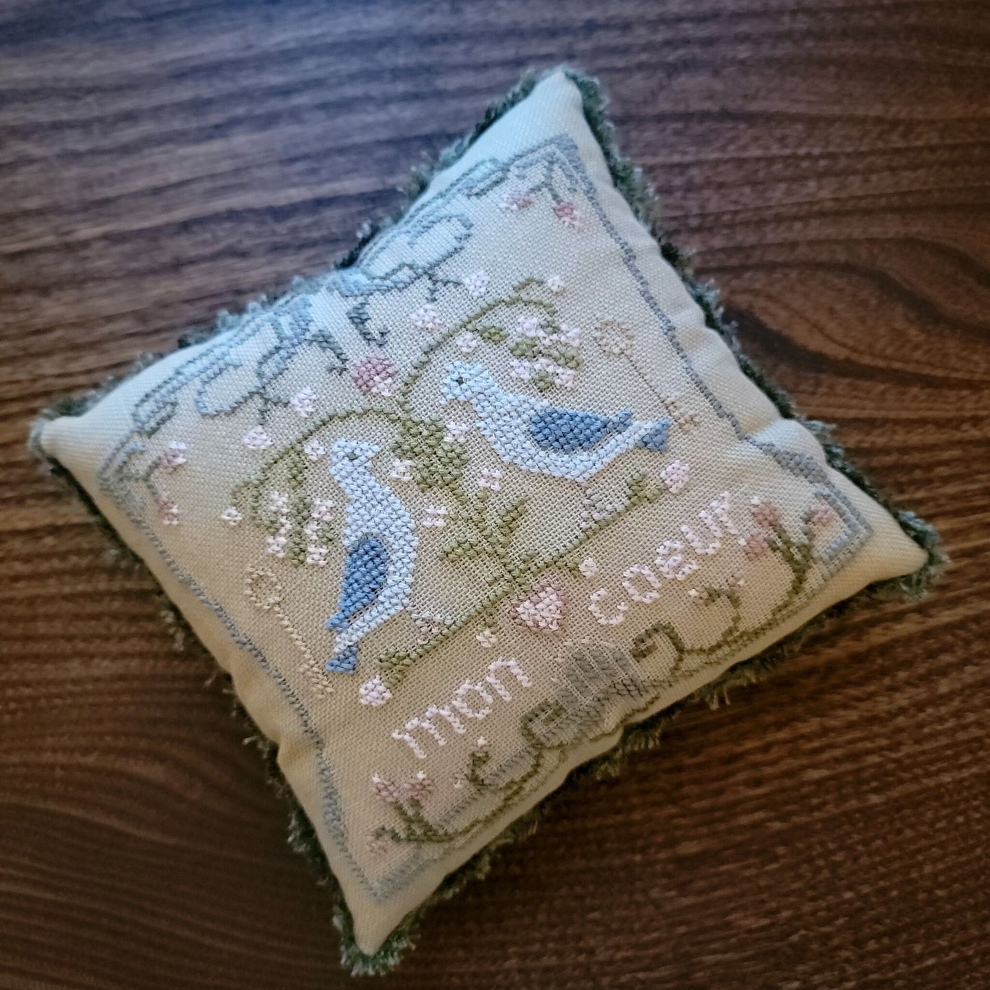 Mon Coeur Valentine's Cross Stitch Pattern