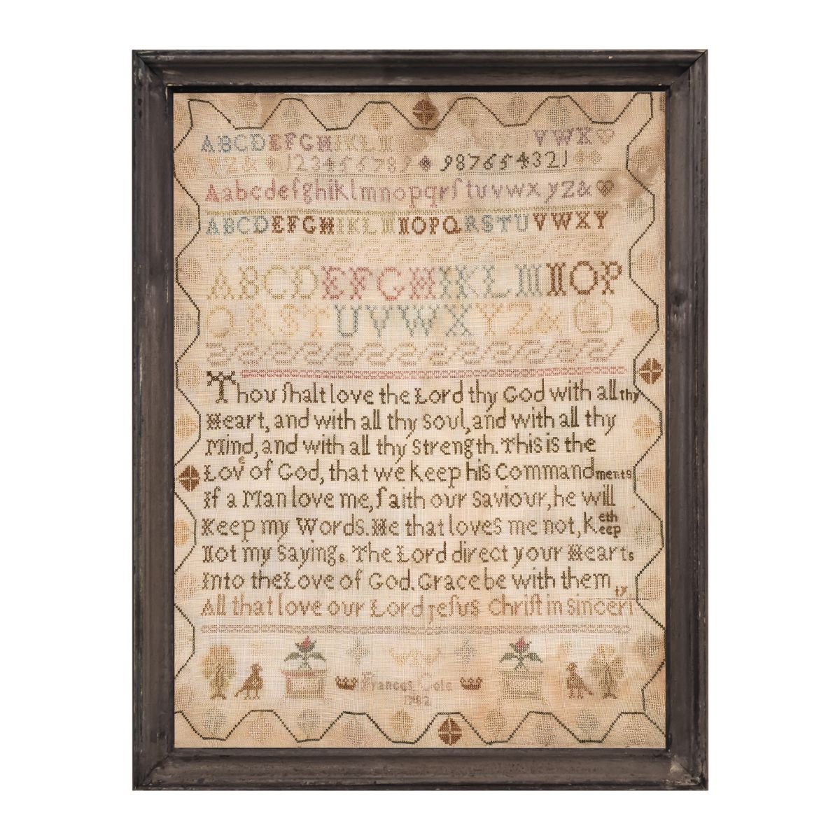 Frances Cole 1782 Sampler PDF