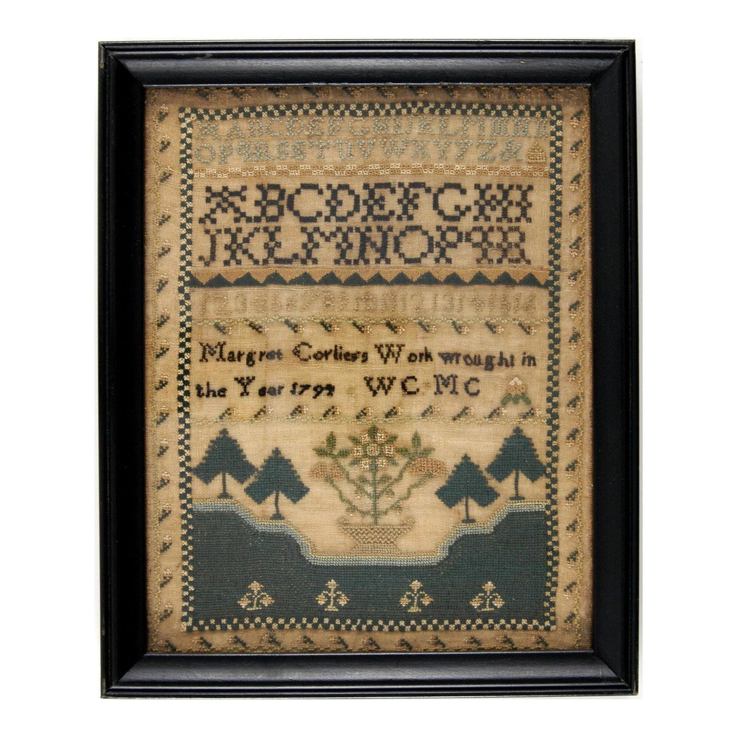 Margaret Corliess 1794 Sampler Pattern
