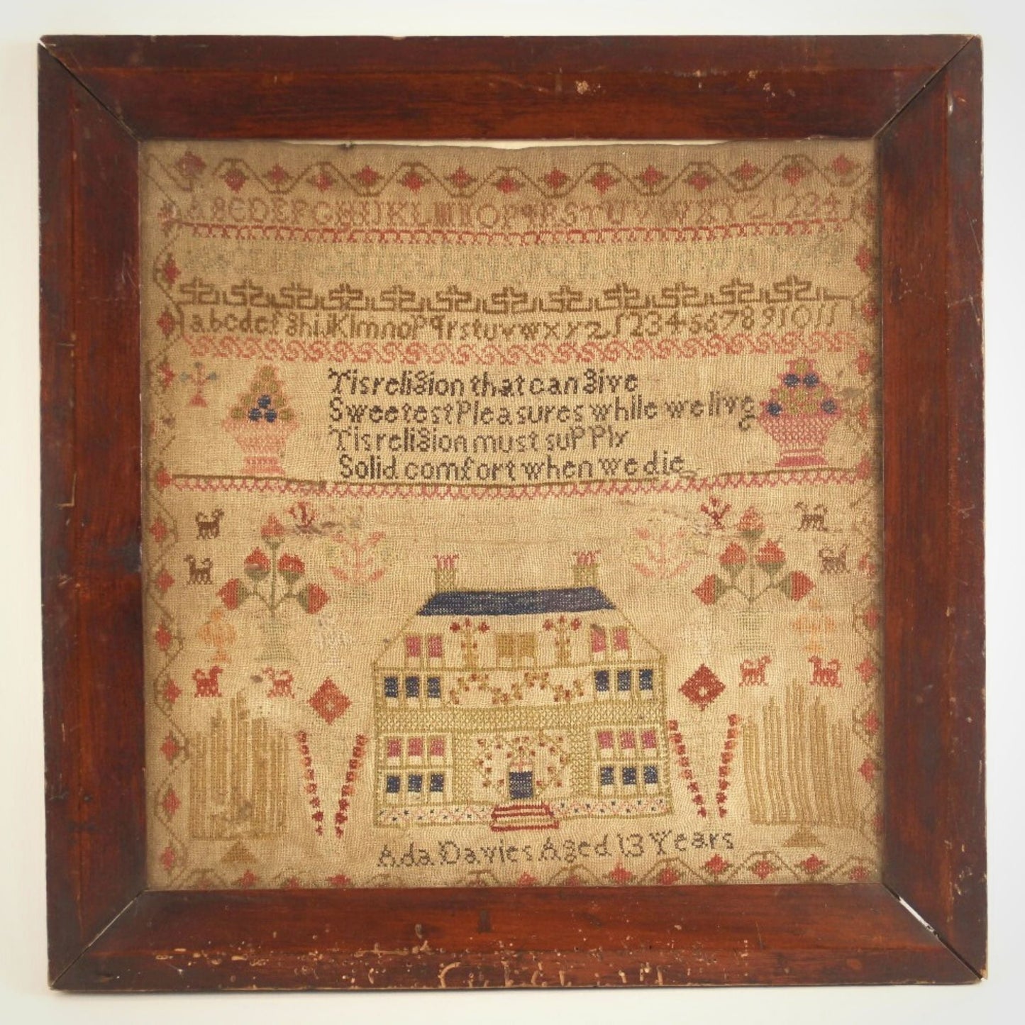 Ada Davies 1852 Sampler Paper Chart