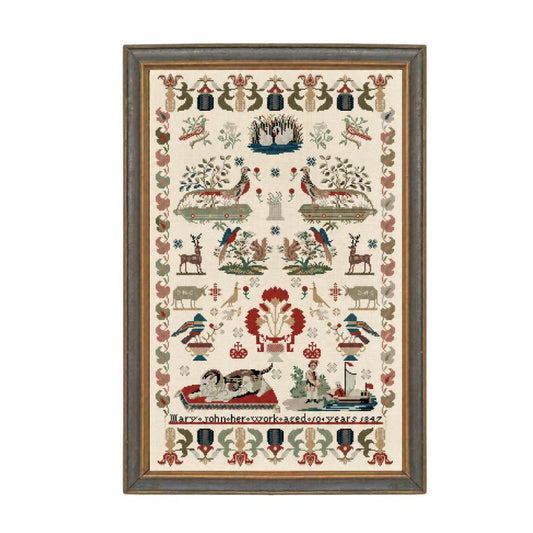 Mary John 1847 Welsh Sampler Printed Chart