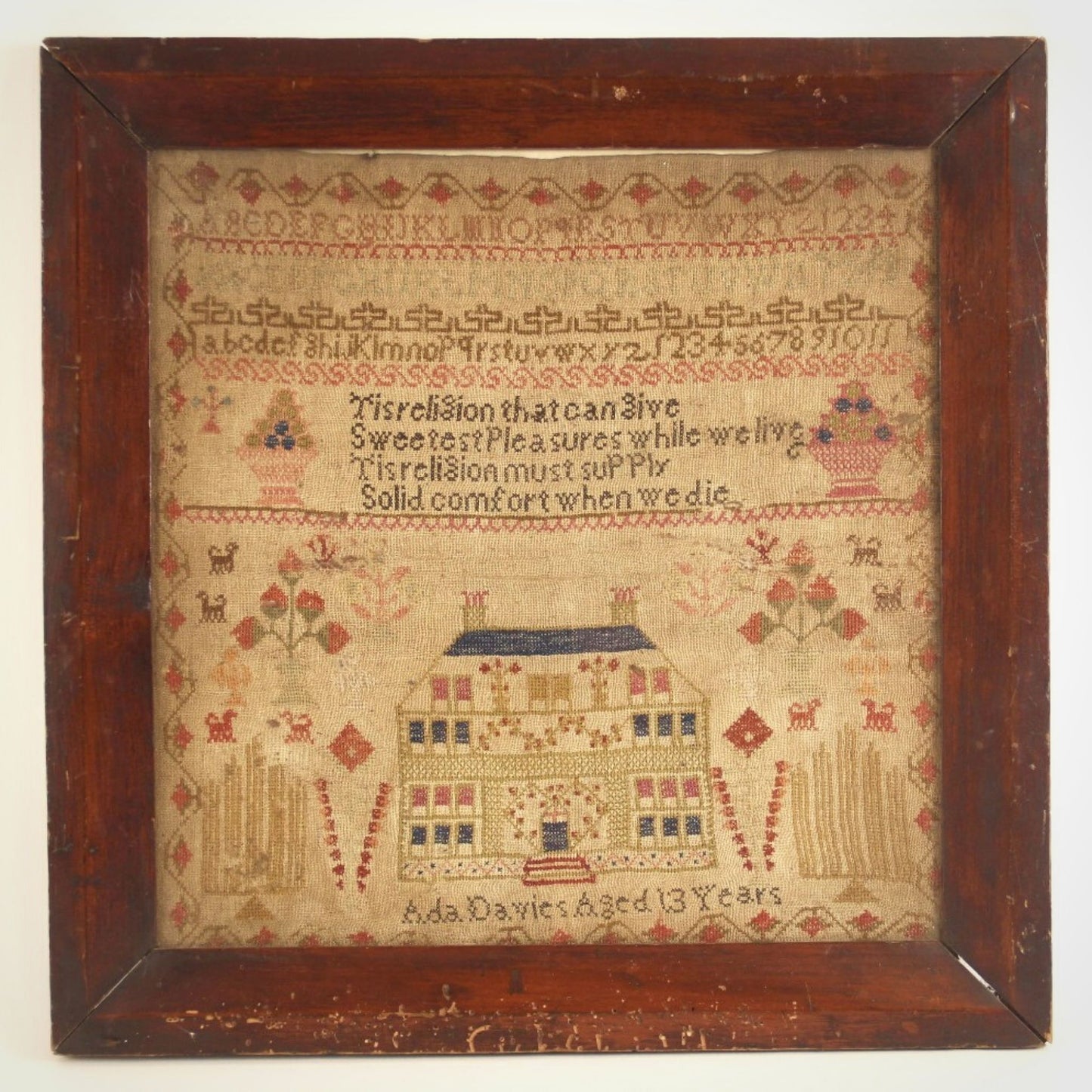 Ada Davies 1852 Sampler Paper Chart