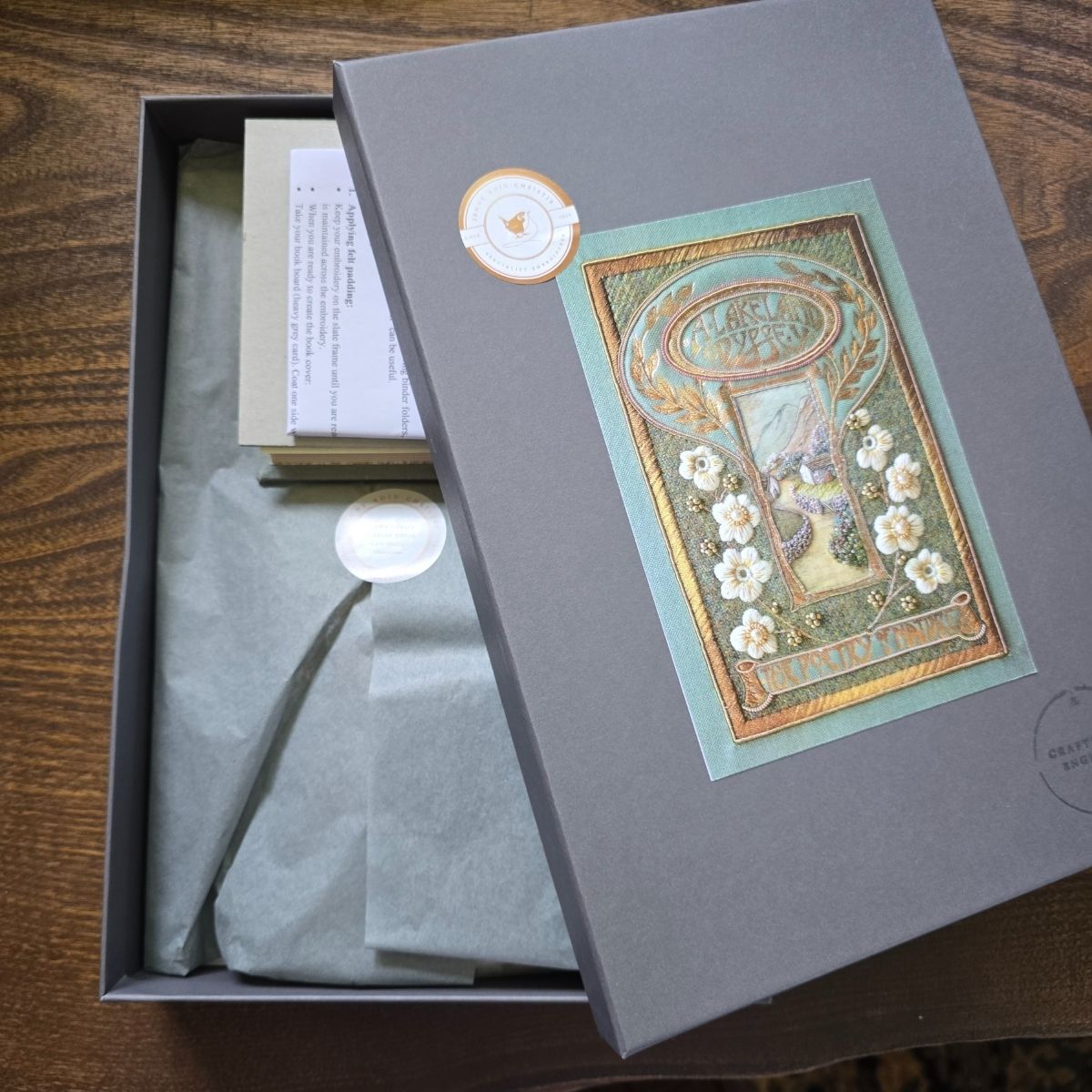 Embroidery Kit for a Journal Book Cover