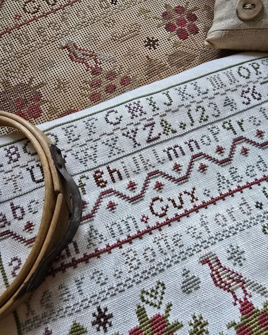 Sarah Guy 1875 Sampler – Cross Stitch PDF (Miniature Reproduction)