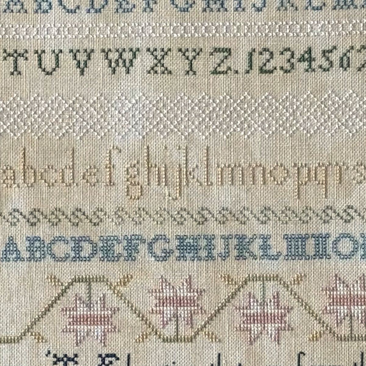 Harriet Mc Ewen Sampler Pattern 1830 Printed Version