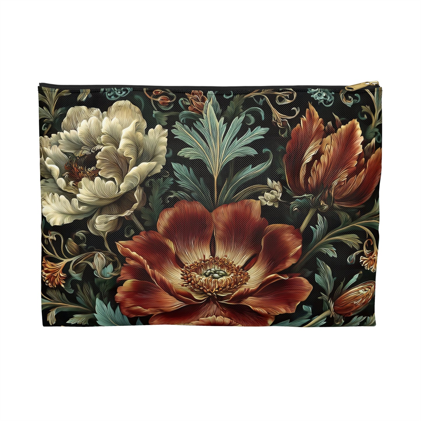 Red Flowers Pouch