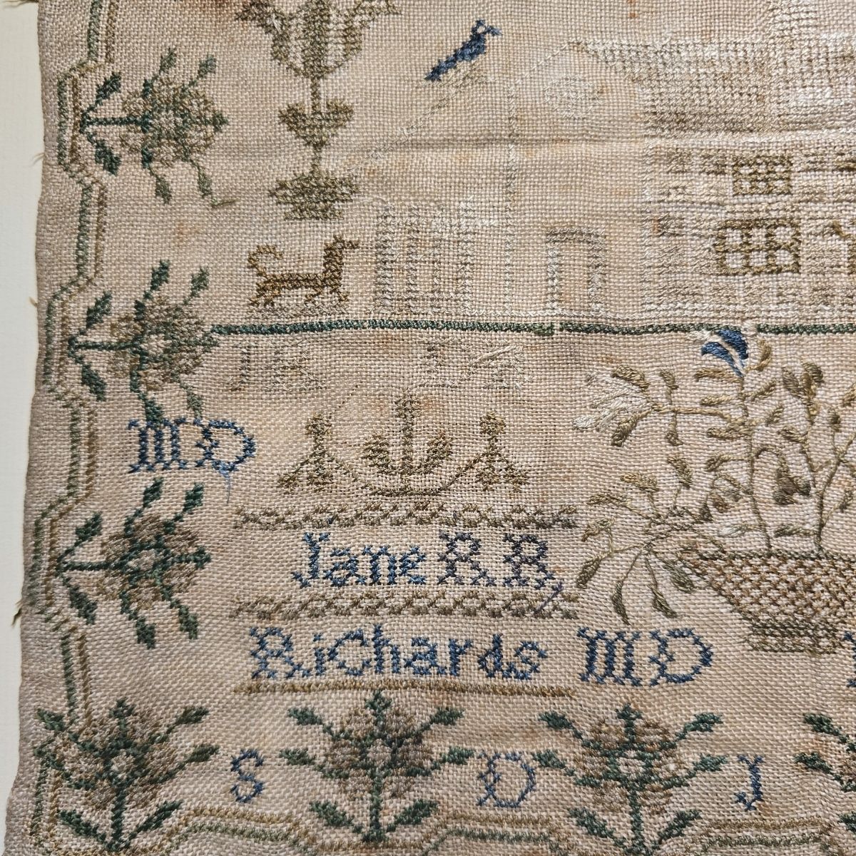 Jane Richards 1829 Sampler