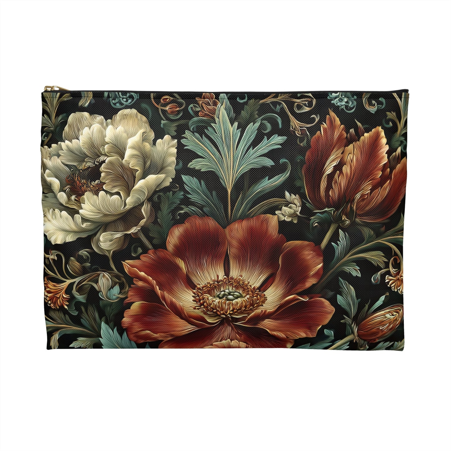 Red Flowers Pouch