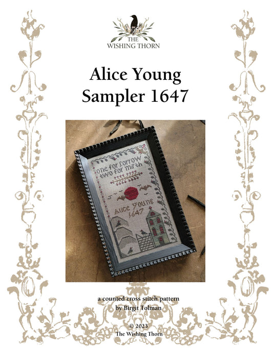 Alice Young 1647 Sampler Paper Chart