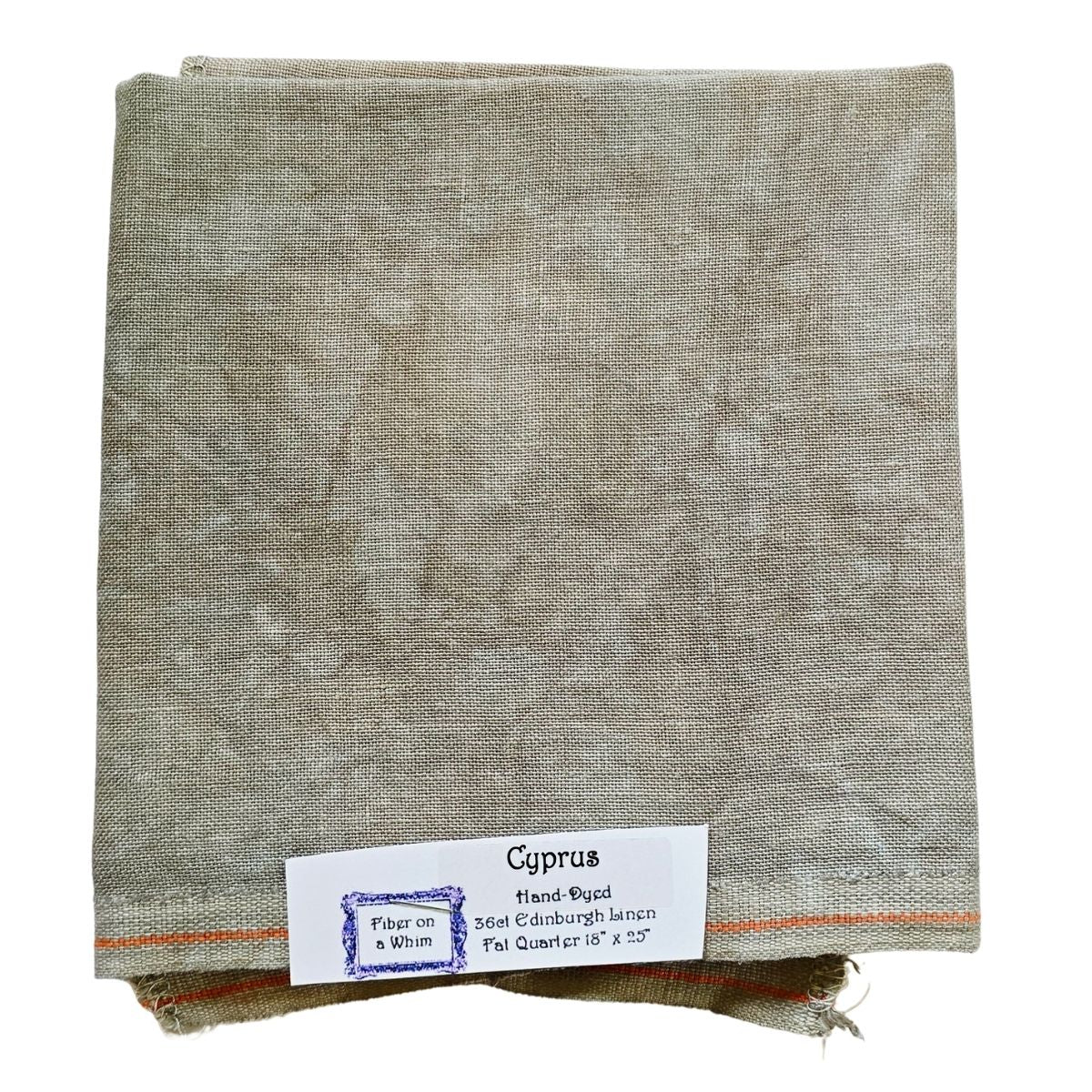 36 Count Linen by Fiber on a Whim Fat Quarter, Hand-Dyed Cross Stitch Fabric (Multiple Colors)