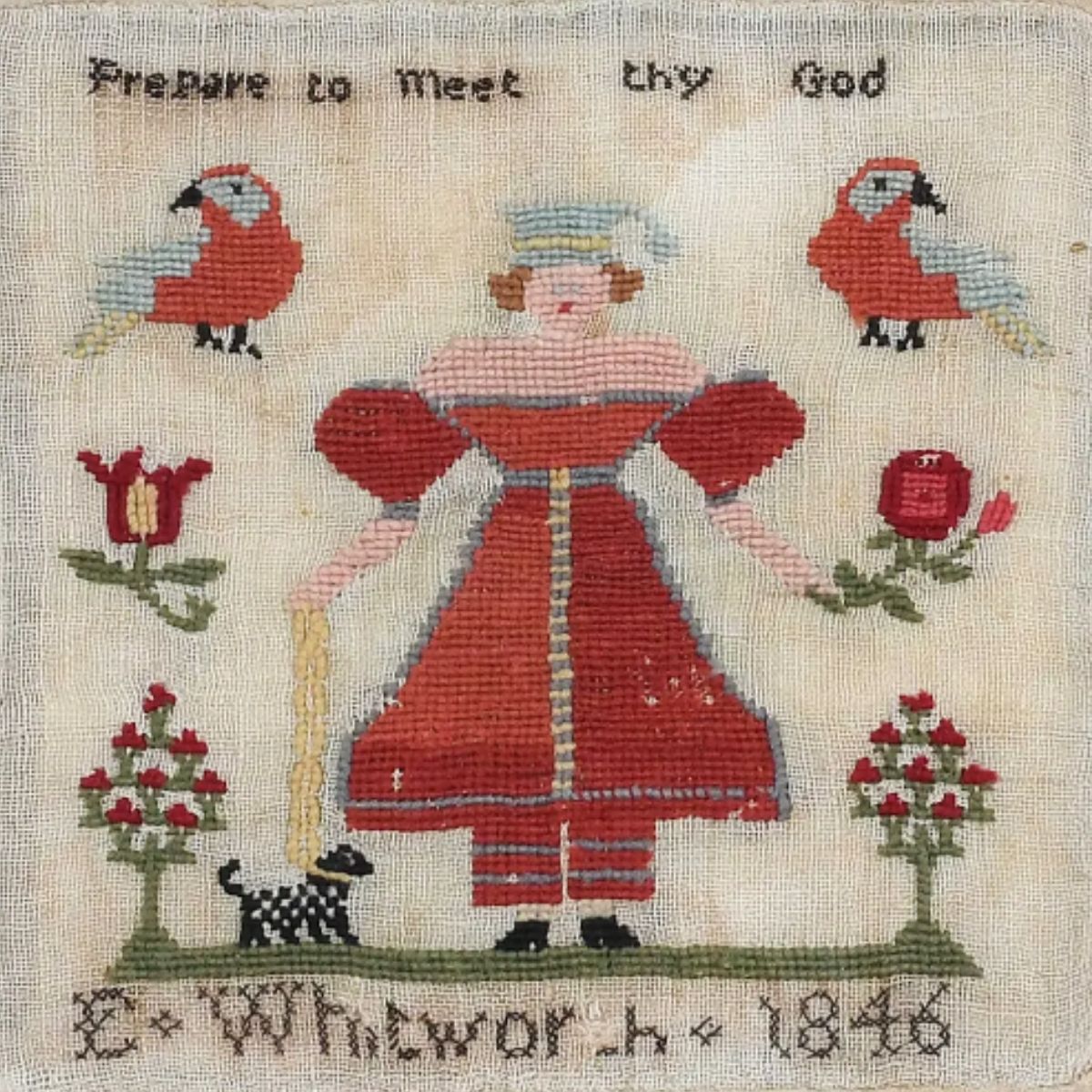 Elizabeth Whitworth Sampler 1846 PDF