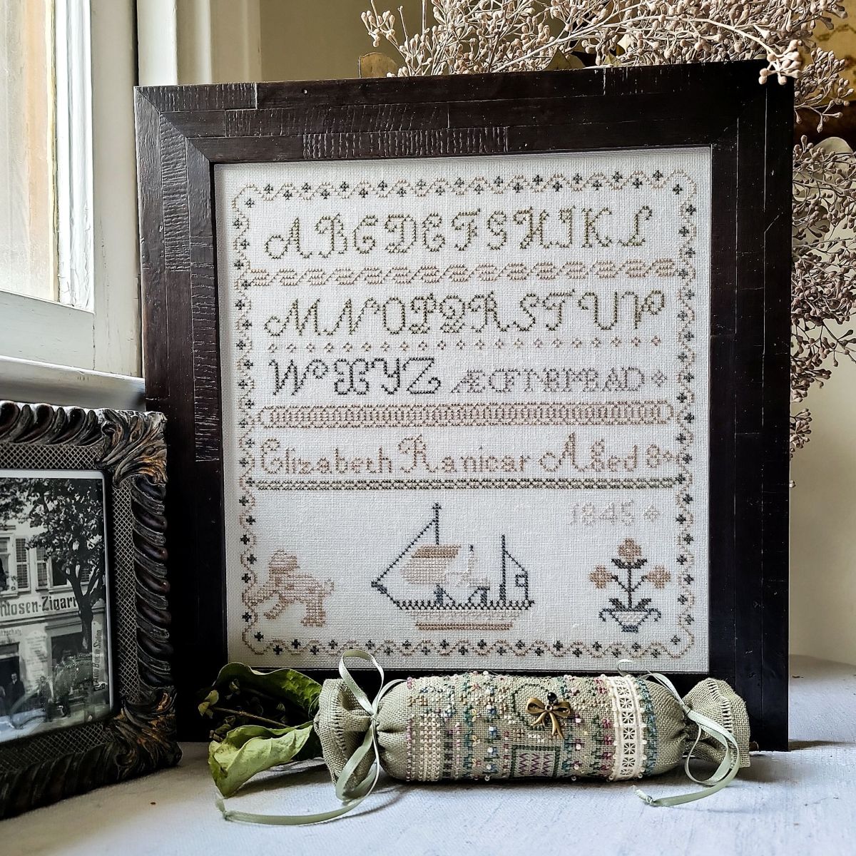 Elizabeth Ranicar 1845 Sampler Kit with Silk Threads