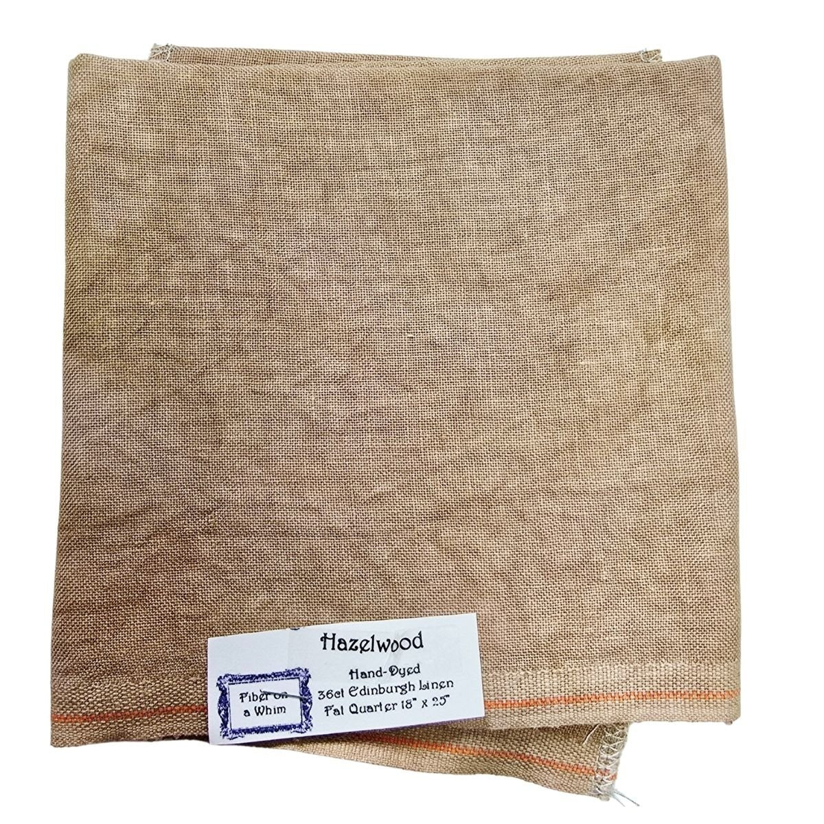 36 Count Linen by Fiber on a Whim Fat Quarter, Hand-Dyed Cross Stitch Fabric (Multiple Colors)