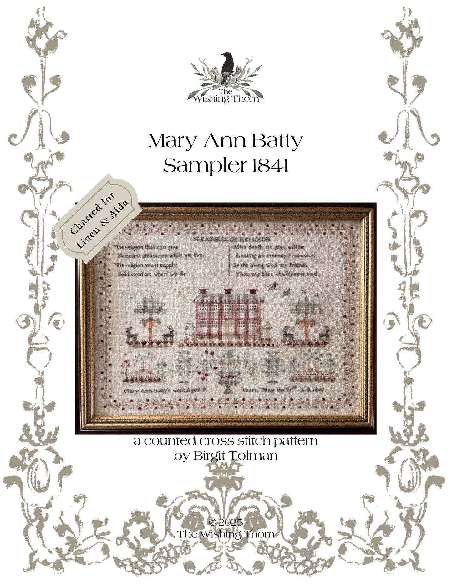 Mary Ann Batty 1841 Paper Chart