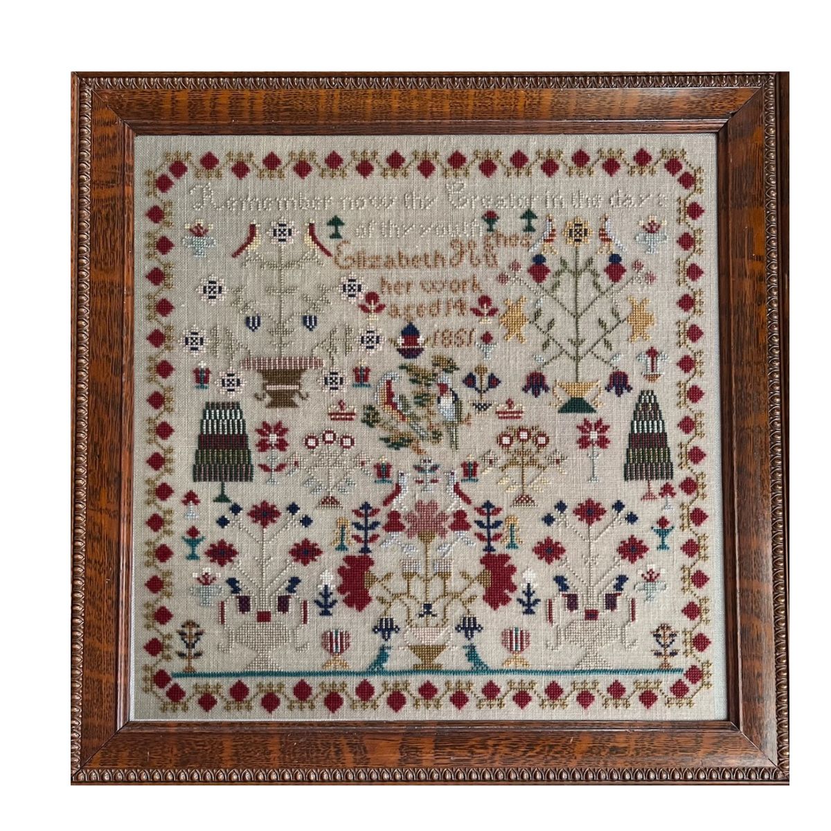 Elizabeth Hughes 1851 Sampler Thread Pack