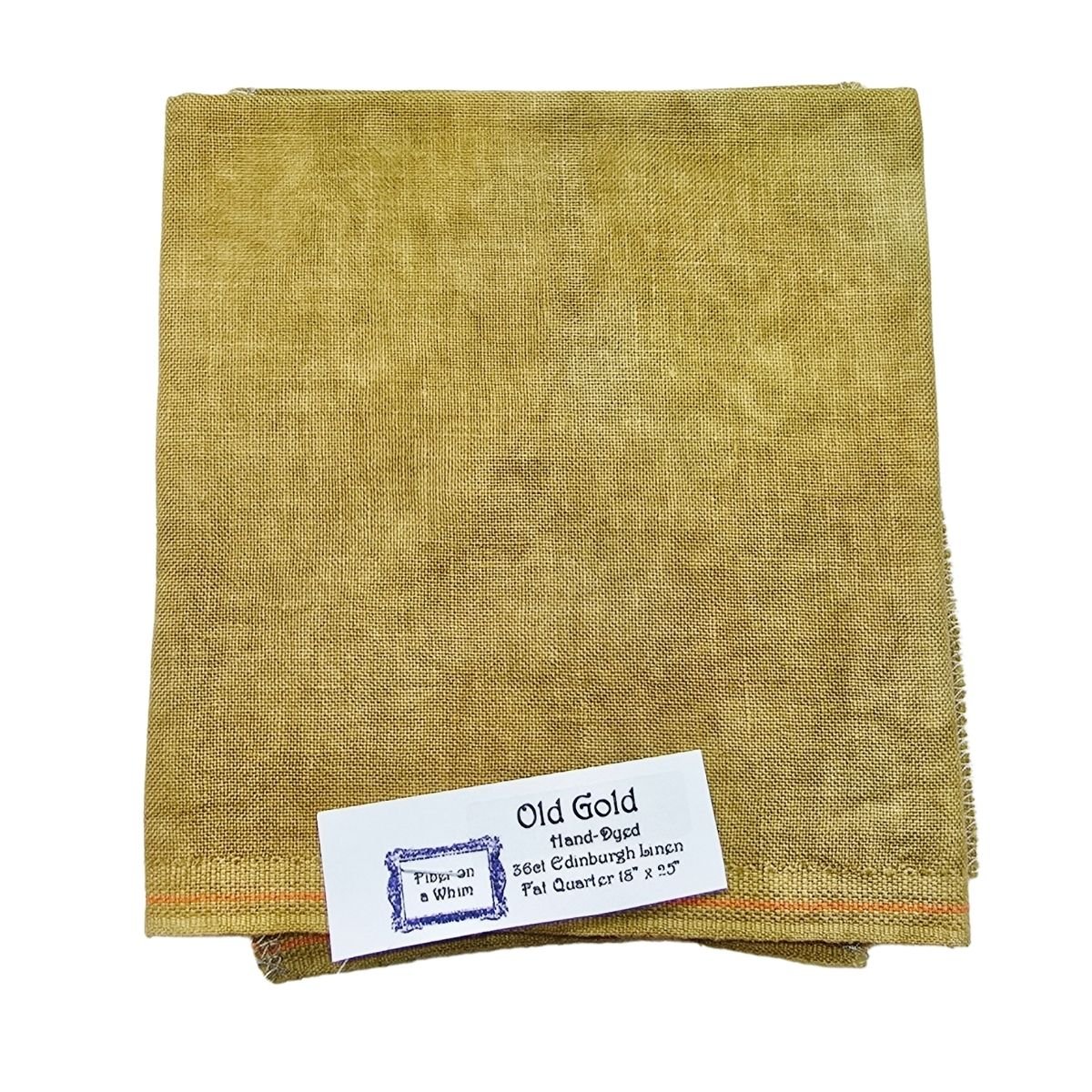 36 Count Linen by Fiber on a Whim Fat Quarter, Hand-Dyed Cross Stitch Fabric (Multiple Colors)