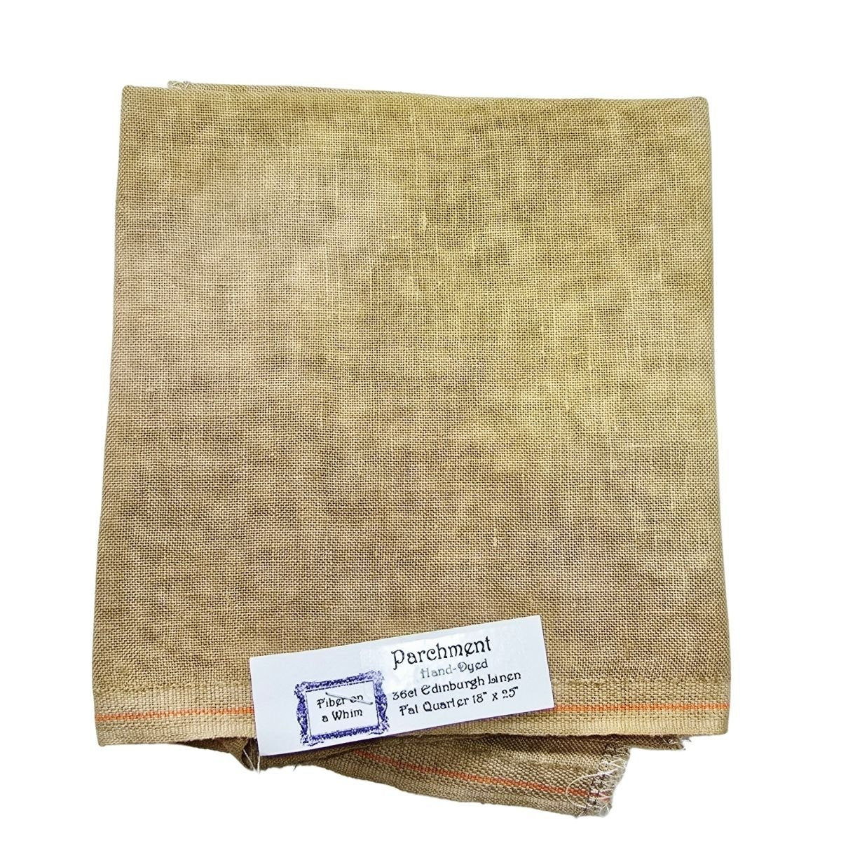 36 Count Linen by Fiber on a Whim Fat Quarter, Hand-Dyed Cross Stitch Fabric (Multiple Colors)