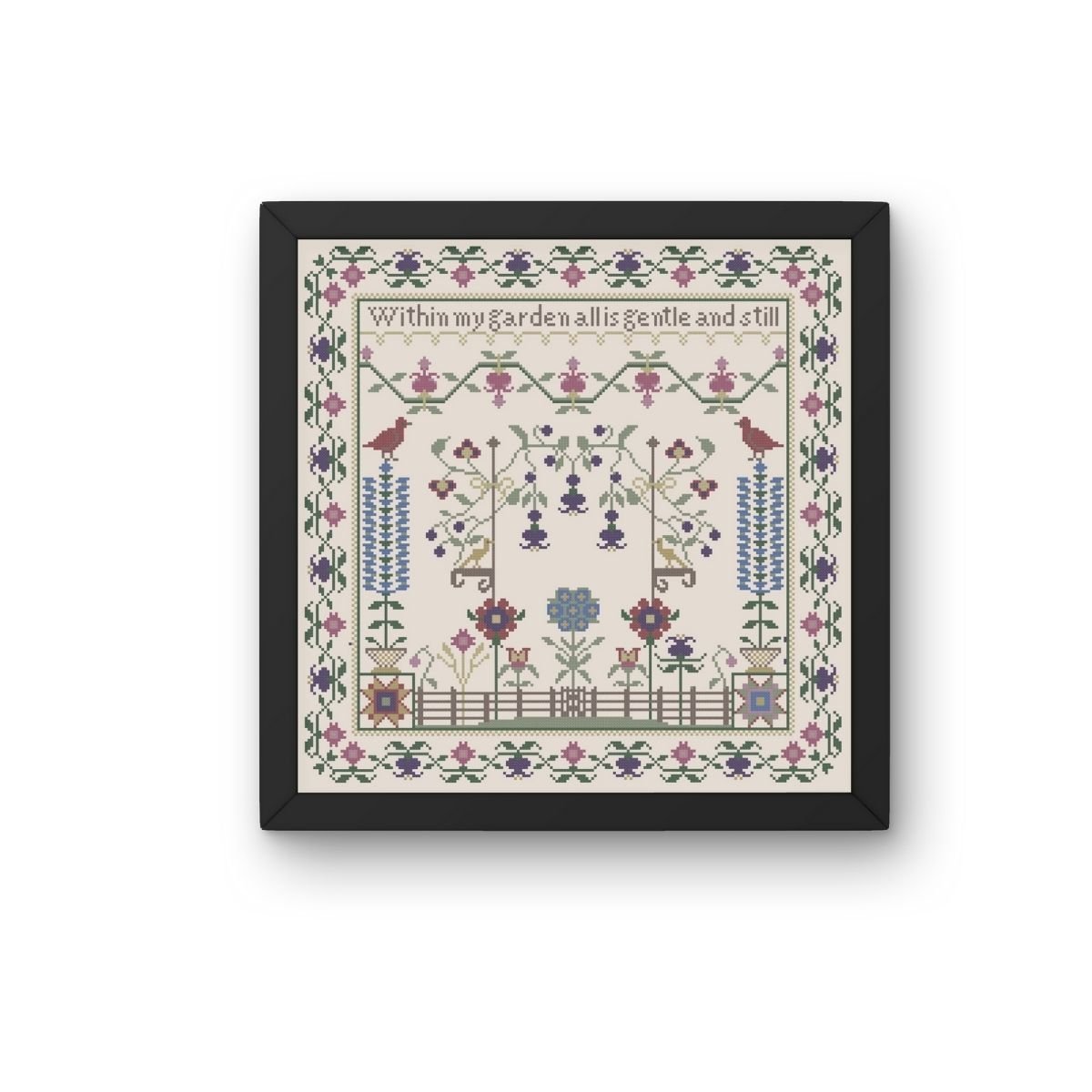 Secret Garden Sampler PDF – Original Cross Stitch Design