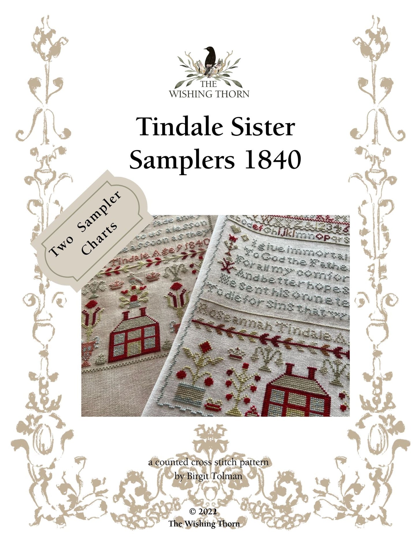 Tindale Sisters 1840 Sampler Thread Pack & Chart