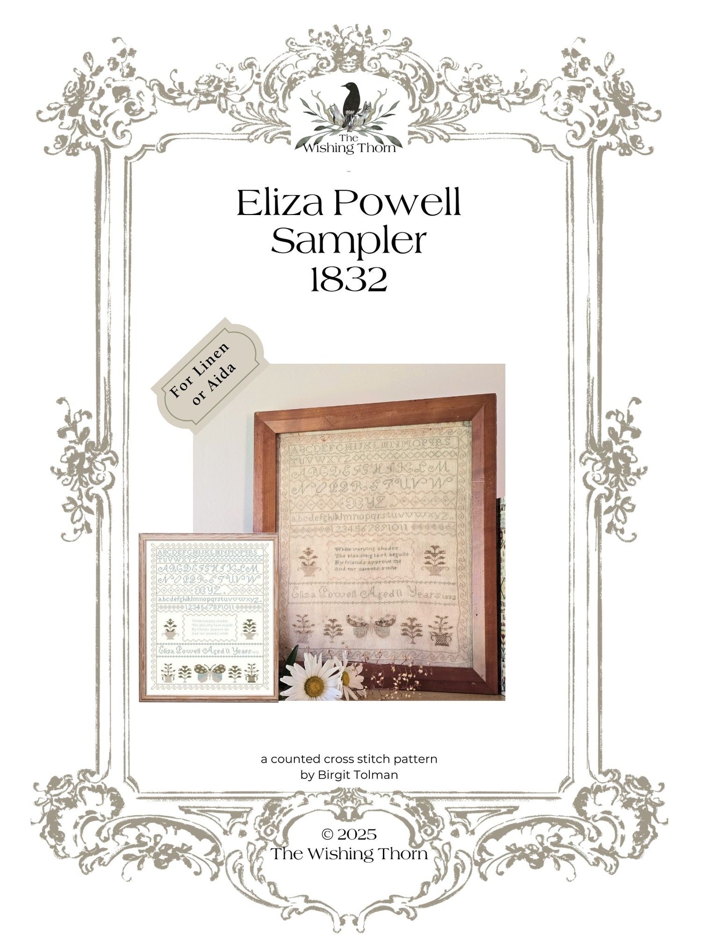 Eliza Powell Sampler 1832 kit