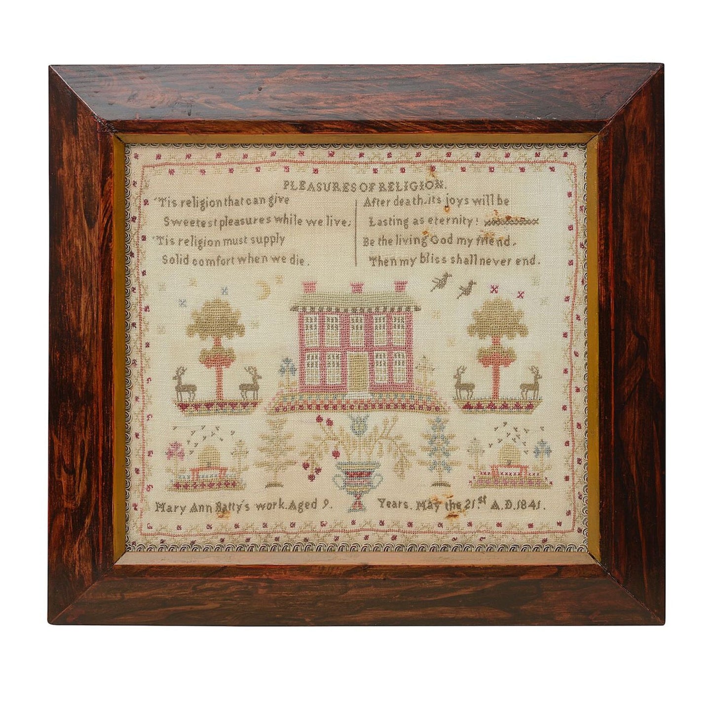 Mary Ann Batty 1841 Paper Chart