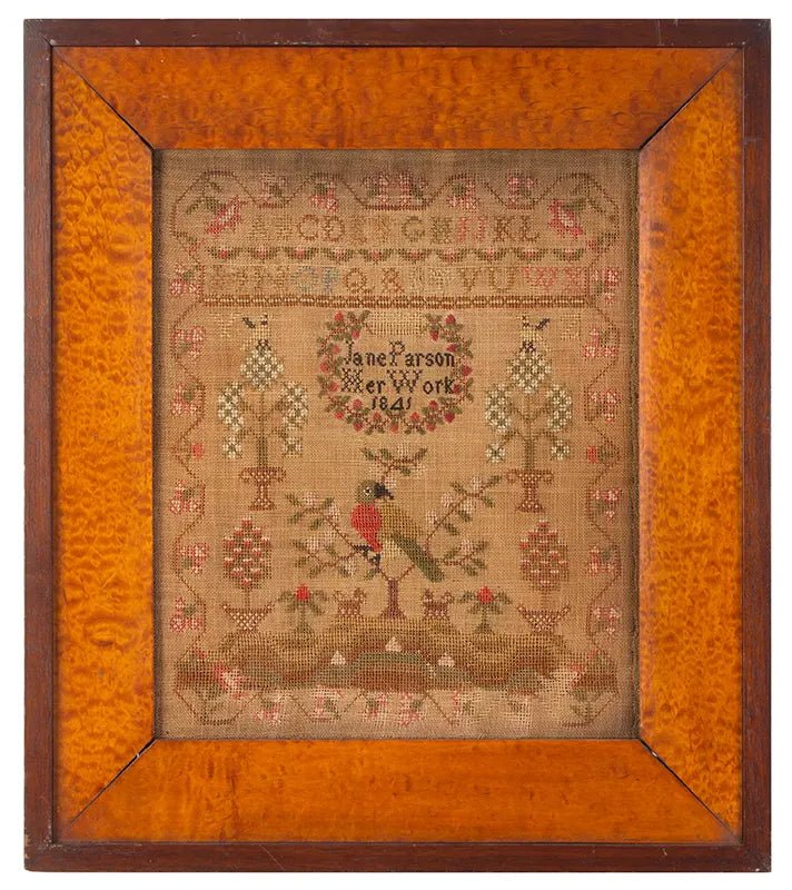 Jane Parson Sampler Pattern 1841