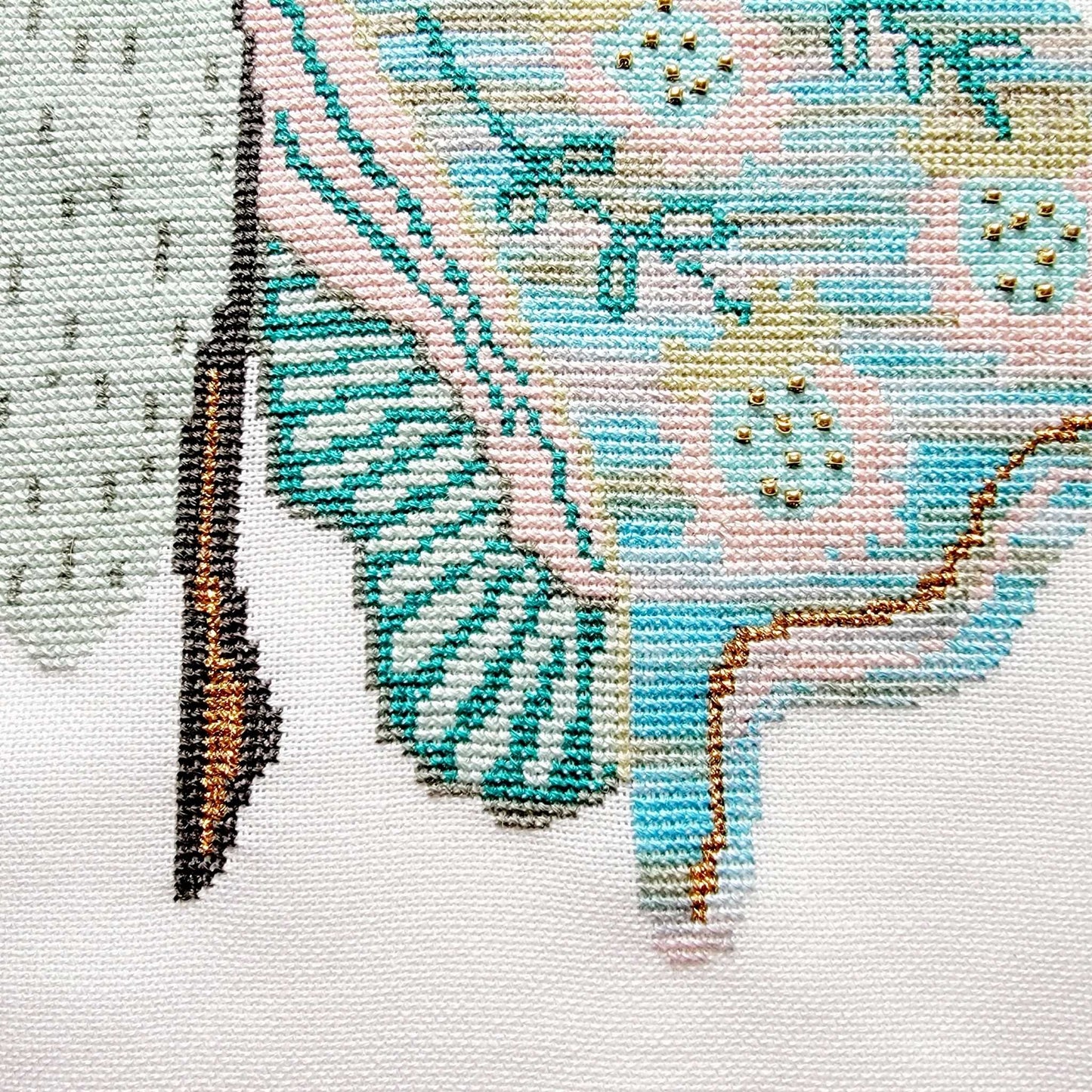 Flower Moth II Cross Stitch Pattern PDF