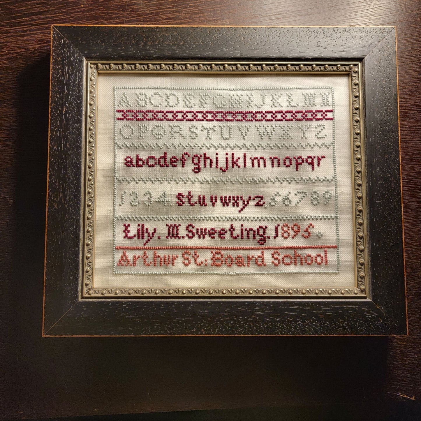 Lily M. Sweeting 1895 Sampler Pattern PDF