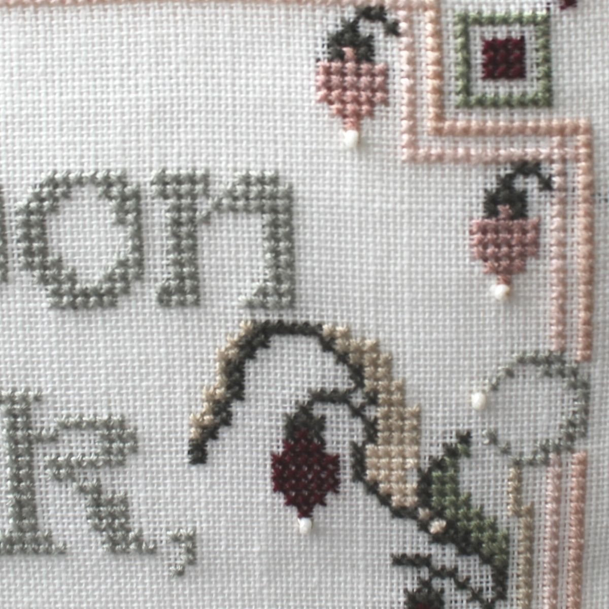 Art deco valentine sampler