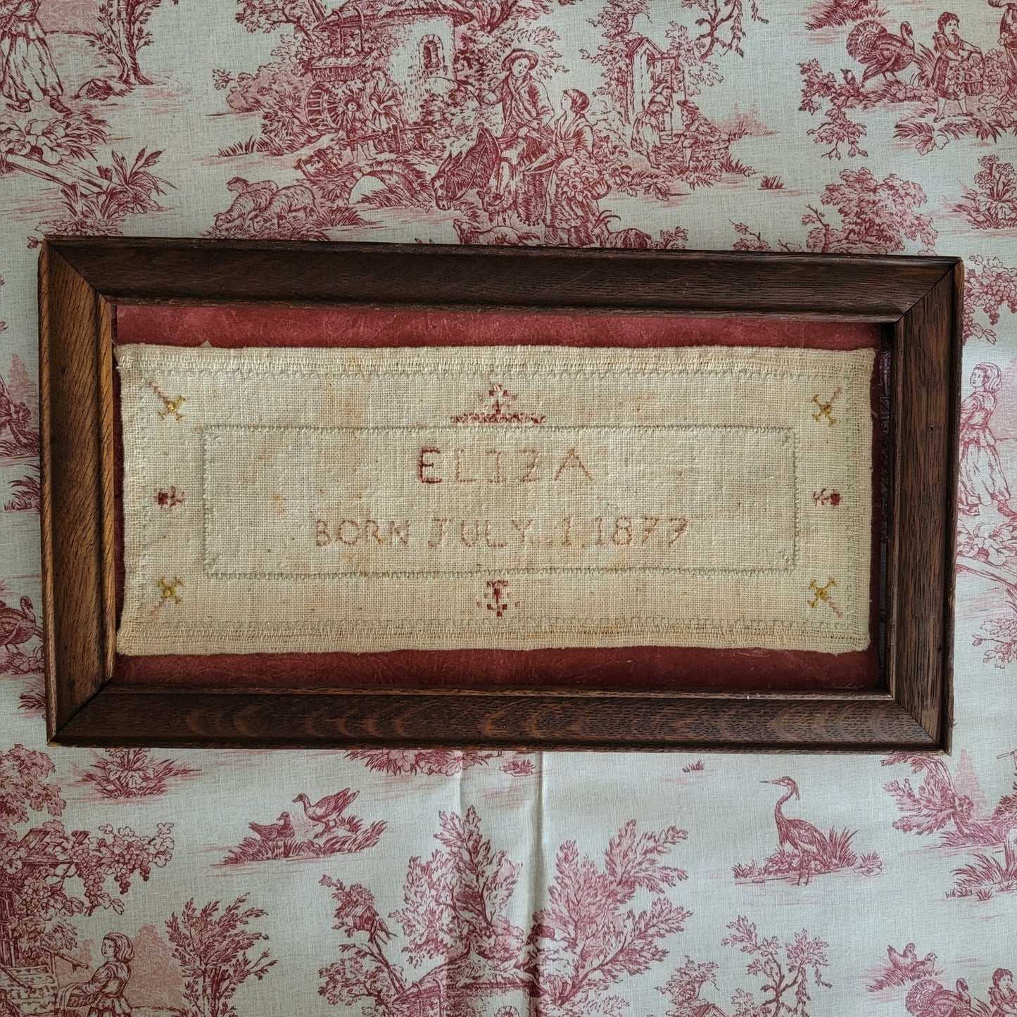 Eliza 1877 Reproduction Sampler