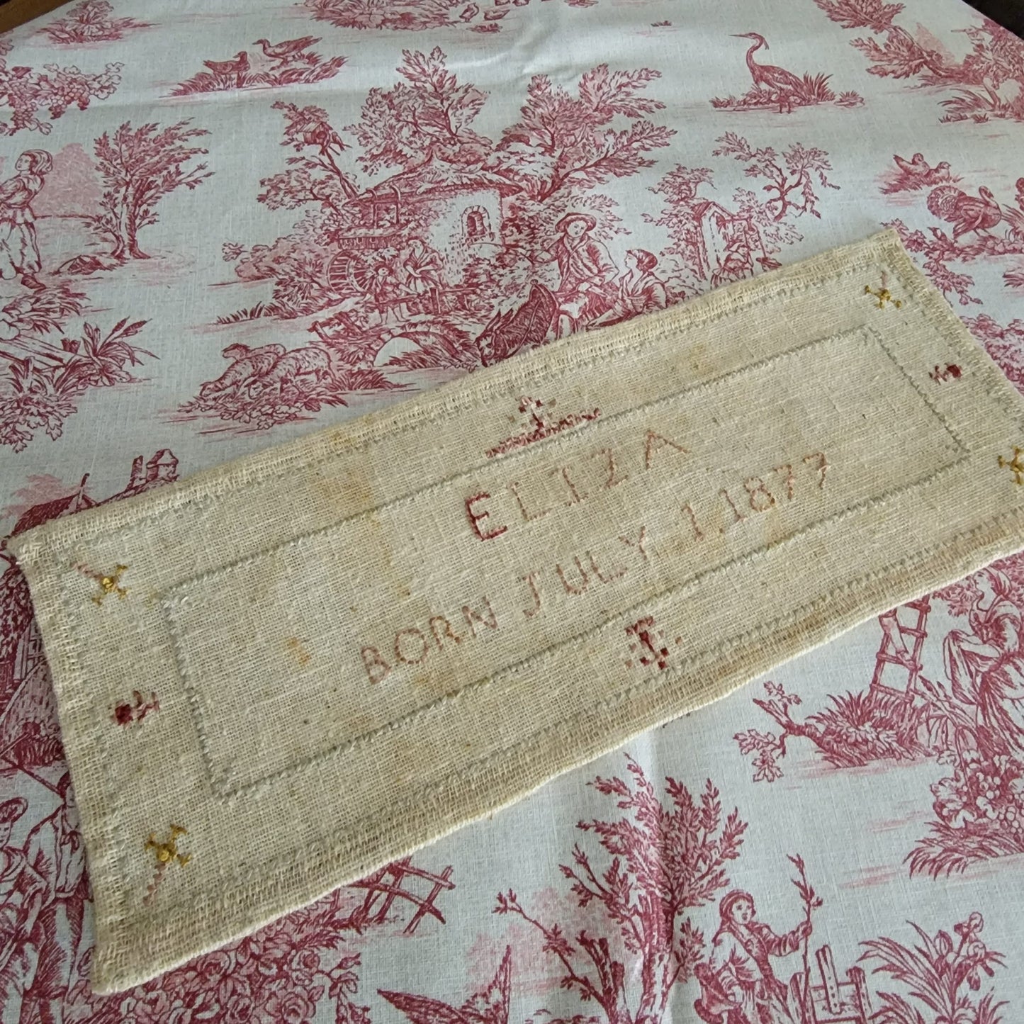 Eliza 1877 Reproduction Sampler