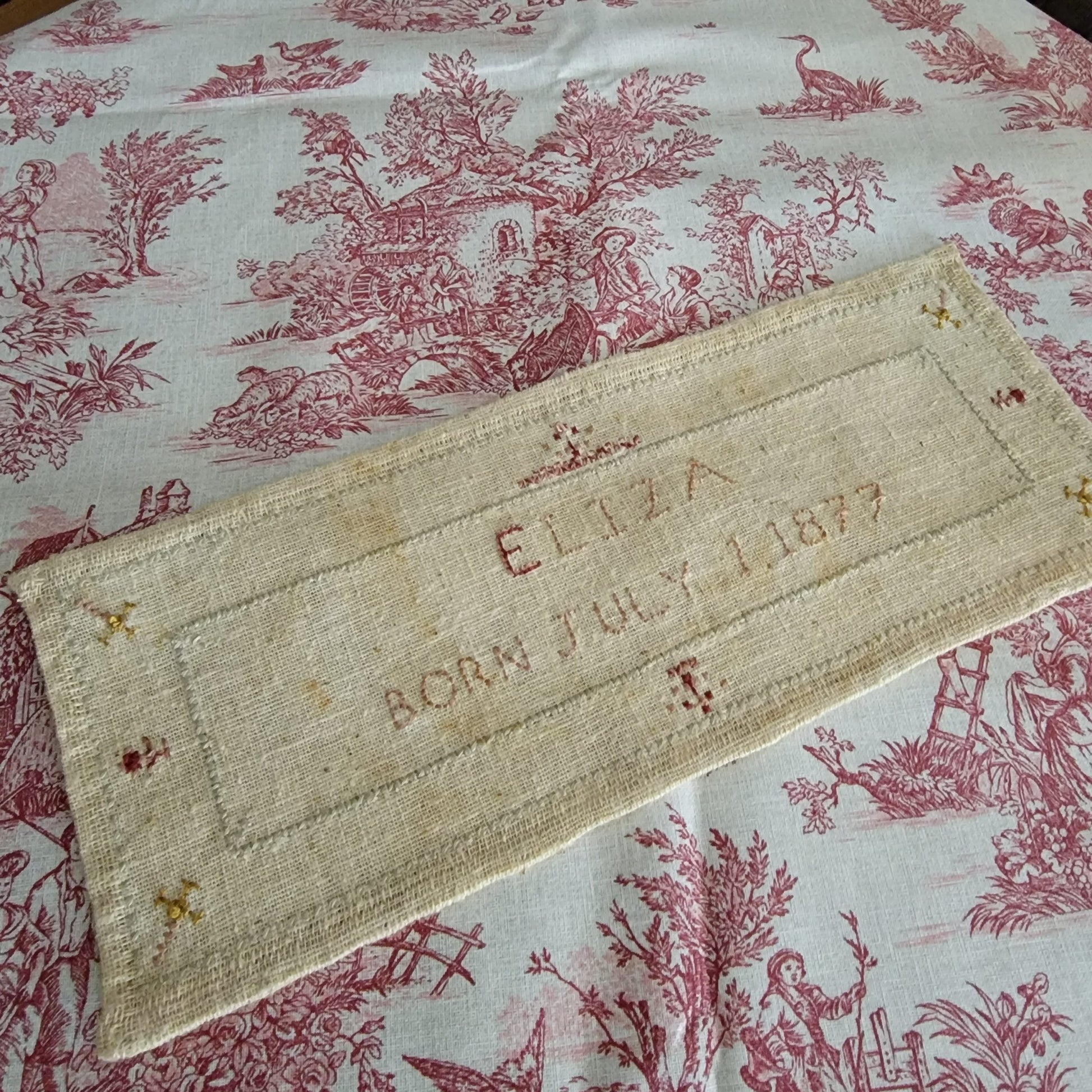 Eliza 1877 Reproduction Sampler