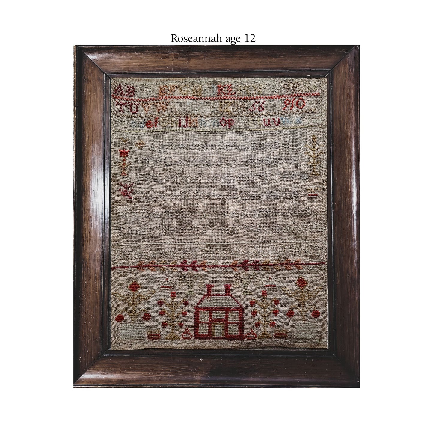 Tindale Sisters 1840 Two Samplers Together