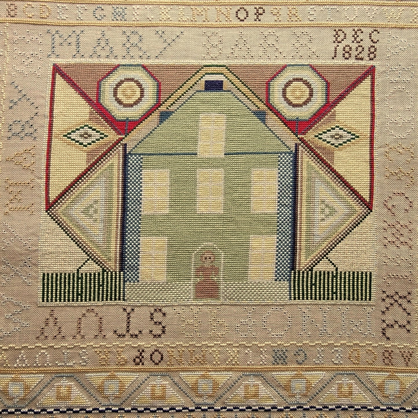 Mary Barr Sampler Pattern 1828