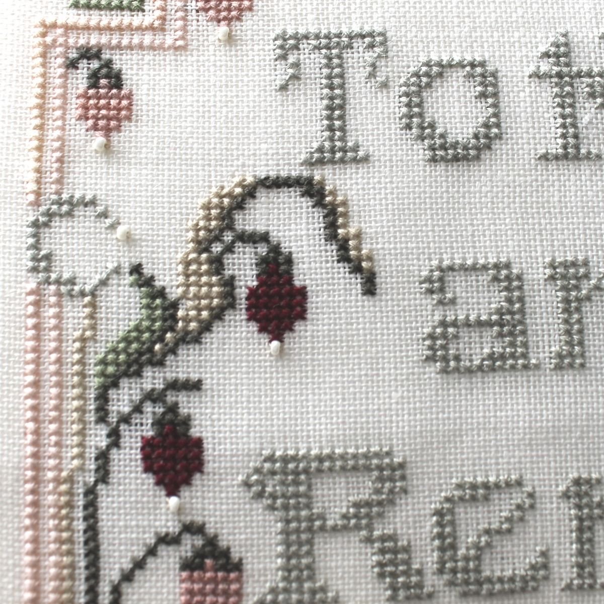 Art deco valentine sampler