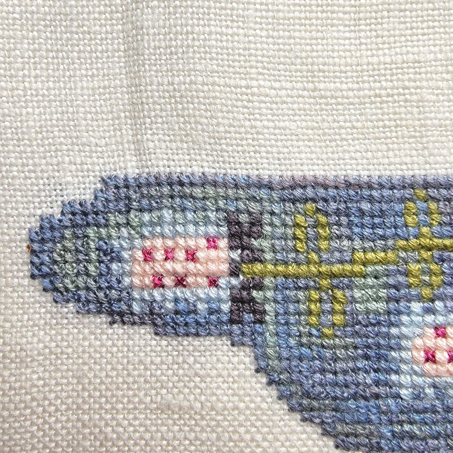 Flower Dragonfly Cross stitch Pattern