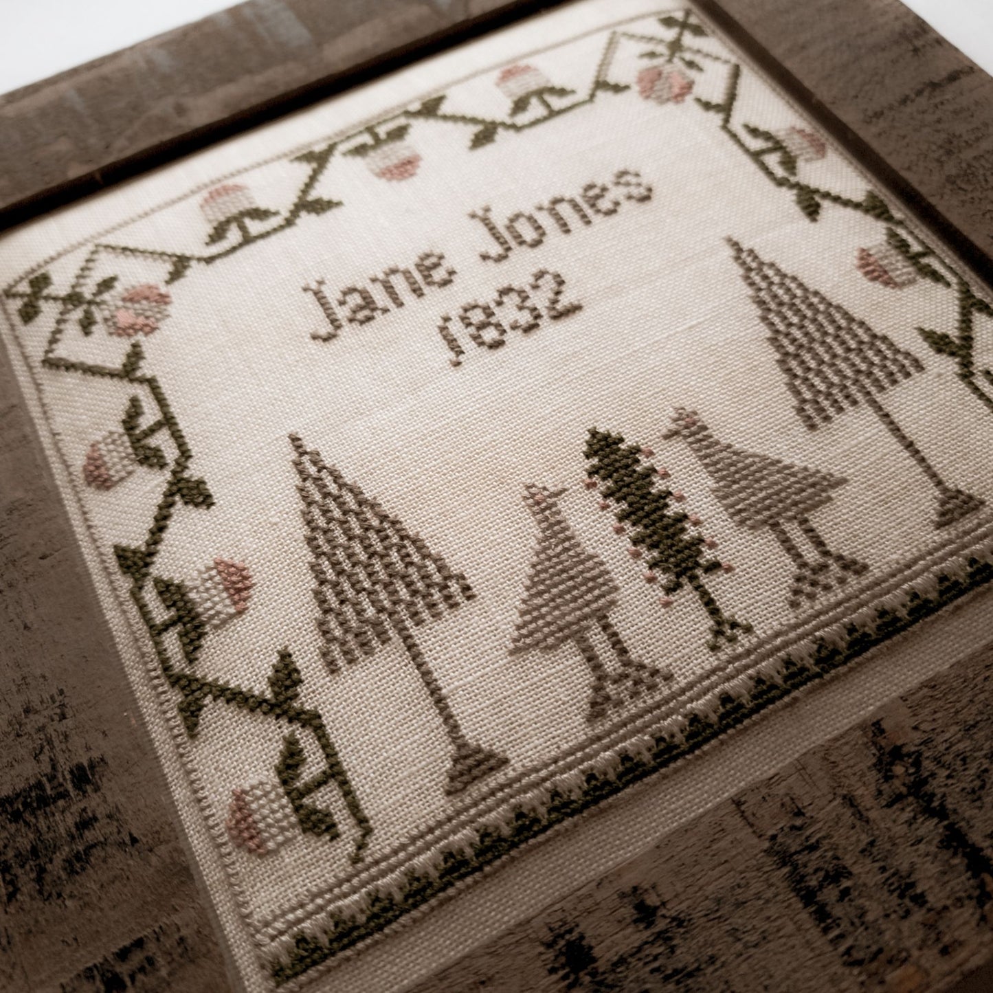 Jane Jones 1832 Mini sampler
