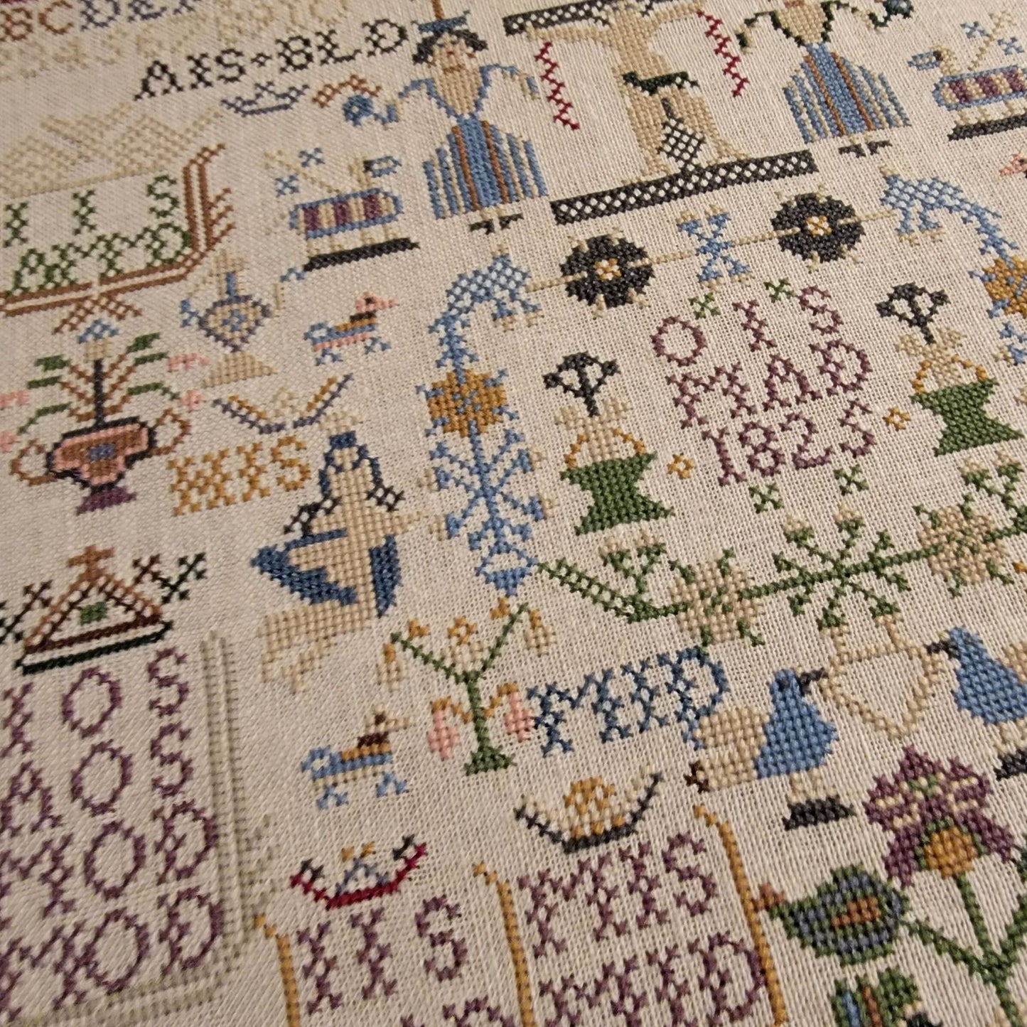 Ane Margrete Olsdatter 1810 Sampler Pattern